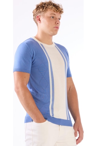 Dufy O Yaka Triko Tshirt Indigo