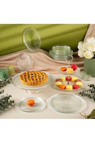 Fecra Loren 14 Parça Servis Ve Sunum Seti Natürel