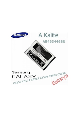 Samsung Uyumlu Ab463446Bu Batarya C5130 C3112 C5212 C3300 E2652 C3330 Uy Samsung Uyumlu Ab463446Bu Batarya C5130 C3112 C5212 C3300 E2652 C3330 Uy