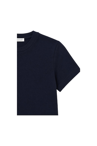 Mixray 2100 Kadın Slim Fit Bisiklet Yaka Soft Basic T-shirt Lacivert