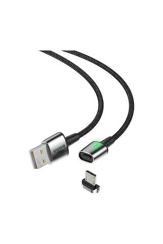 Baseus Zinc Magnetic Usb Kablo Şarj Android Mikro Başlık 2Metre