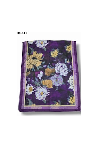 Velscarfs Soft Pamuk Şal Mor 1092-111 Çok Renkli
