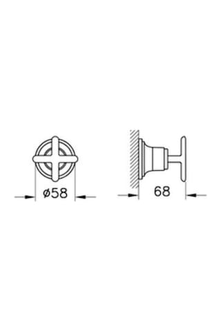 VitrA Origin Classic A4290236 Ankastre Stop Valf Bataryası Mat Siyah