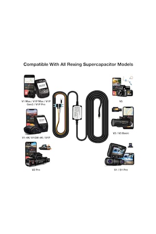 V1 V1p Wifi Versiyon V3 Ve S1 Dash Kameralar Akıllı Hardwire Kiti Mini Usb Bağlantı Noktası