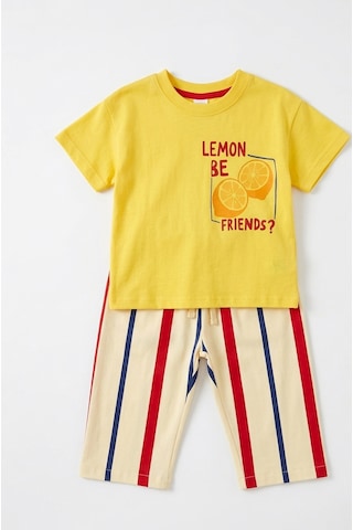 Baby Lory Kids Store Unisex Lemon Detaylı Takım Sarı