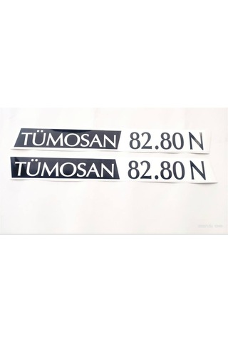 Tümosan Klasik 82.80 N Yan Yazı Tanıtım Etiketi 1996 - 2000 Model Sağ - Sol Takım