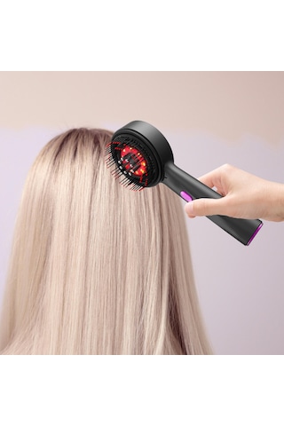 Suntek Akülü Elektrikli Masaj Saç Derisi Fırçası Kafa Siyah Saç Derisine Masaj Fırçası