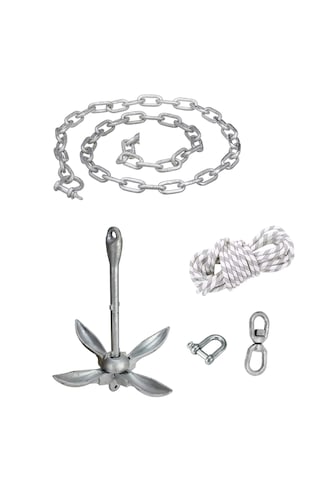 Tekne Çapa Seti. 6 Kg. Tekne Ve Bot Çapası. Kombine Hazır Set