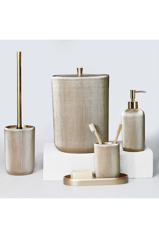 Selim Dekor Lydia Banyo Seti Vizon Vizon