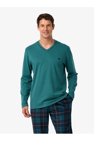 Blackspade Erkek Polar Pijama Takımı 40978 - Yeşil