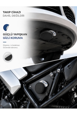 Gözcü Mobil Airtag Kendinden Yapışkanlı Koruma Kılıfı Su Geçirmez 3m Bantlı Darbeye Dayanıklı Airtag Kılıfı Uyumlu Motosiklet Araç Eşya Yapıştırılabilir Tutucu Aksesuar Siyah