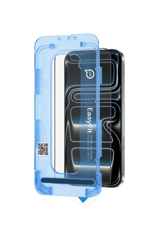Piili Clearglass Snapfit Apple iPhone Uyumlu 17 Pro Max/16 Pro Max Ekran Koruyucu Şeffaf