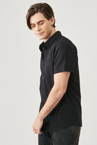 Wrangler Regular Fit Kısa Kollu Siyah Erkek Gömlek W5j7lo100 001