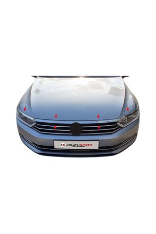 Volkswagen Passat 8.5 Far Üst Çıtası 3 Prç Krom 2019 ve Sonrası