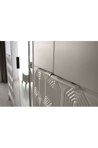 Dresden 6 Kapaklı Gardırop %100 Mdf Kumbeji 230x58x210cm Kumbeji