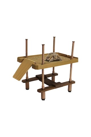 Su Kaplumbağaları İçin Büyük Kaplumbağa Basma Platformu, Kaplumbağa Severler İçin Kaplumbağa Platformu, Boyut: L