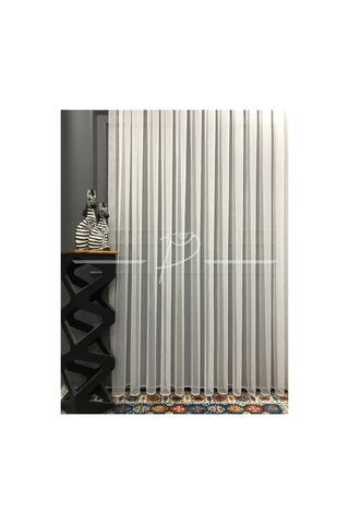 Lüks Üst Kalite Nesli Tül, Bambu Tül, Düz Tül, Çizgili Tül,salon Tülü, Sık Pile Kırık Beyaz