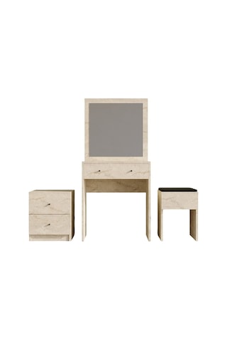 Decormet Nice Makyaj Masası Travertine Safir Meşe