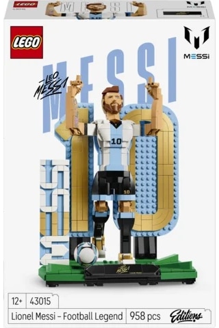 LEGO® Editions Lionel Messi – Futbol Efsanevi 43015 - 12 Yaş ve Üzeri Çocuklar için Dekoratif Model Yapım Seti (958 Parça)