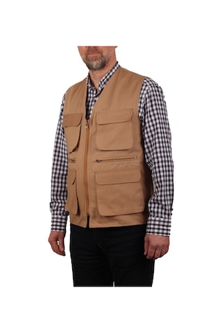 Çok Cepli Yazlık Taba Gabardin Yelek (Yiğit İş Elbiseleri) (430308039)