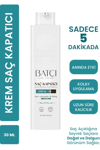 Batçı Hair Atelier Saç Kapatıcı Dolgunlaştırıcı Sıvı Krem 30 ML