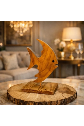 Ceren Wooden Dekoratif El Yapımı Ahşap Balık