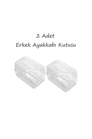 Bayev 2 Adet Erkek Ayakkabı Kutusu - Saklama Kutusu Ayakkabı Düzenleyici Çok Renkli
