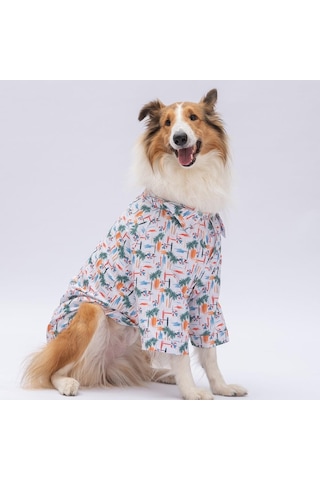 Palm Beach Orta Ve Büyük Irk Köpek Gömleği - Köpek Kıyafeti 15 Kg-45 Kg