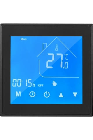 Vkemall Su Isıtma Kontrol Cihazı, 5a Güç, Dokunmatik Ekran, Tuya Wifi, Ev-ofis Okul Otel Uygun, Hc-t010-ga Siyah Model