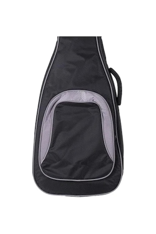 Kaliteli Siyah-gri Bas Gitar Gigbag