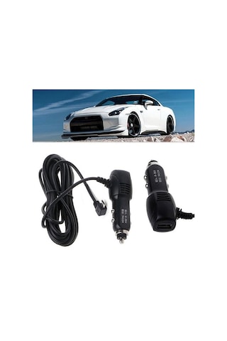 Mikro Usb Araç Şarj Adaptörü 5V 2A Navigasyon Dvr/Gps L Tipi