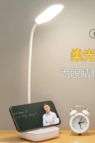 Kablosuz Şarjlı Dokunmatik Üç Renk Led Masa Lambası Ders Çalışma Okuma Işığı Dimmer Ayarlı Wb-01 Diğer