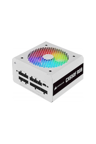 Corsair CX650F RGB CP-9020226-EU 650W 80+ Bronze Modüler Güç Kaynağı Beyaz