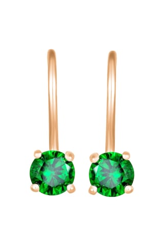 Zolotoj Merkurij Taşlı Gümüş Çocuk Küpe 399697357 Altın