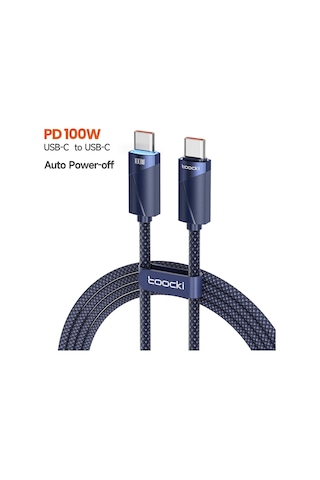 Toockitoocki 100w Usb C Kablo 5a Hızlı Şarj İphone 15 Xiaomi 12 Samsung S23 Macbook Uyumlubej2m