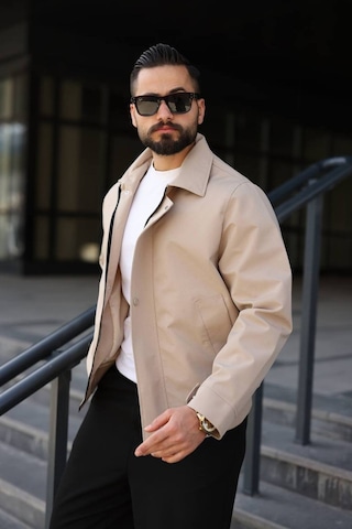 Baselco Premium Retro Milano Gabardin Ceket -tok Duruşlu Sade Ve Şık Bej