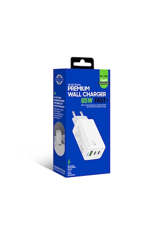 Blic AC100 2A 2 PD + 1 USB 65 W Gan Premium Hızlı Şarj Cihazı 1 M