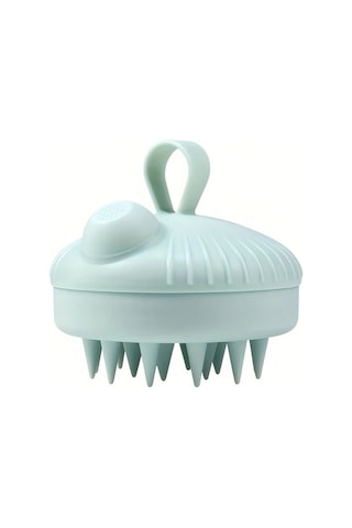 Elmpaly Lambano Gri Yeşil Silikon Saç Fırçası Yumuşak Tarama Masaj Şampuan Dispanseri