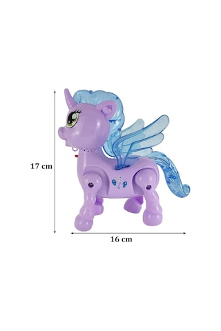 Işıklı Sesli Pilli Yürüyen At Oyuncağı Pony Oyuncağı Pembe Ve Mor Işıklı Sesli Pilli Yürüyen At Oyuncağı Pony Oyuncağı Pembe Ve Mor
