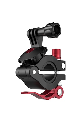 Moveevo Ty-q9266 Spor Kamerası Bisiklet Tutucu - Osmo Action, Gopro, Insta360 One R Uyumlu, Serbest Açı Regülasyonu, Dayanıklı Malzeme, 22-26mm Boru Çapı Siyah