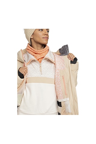 Roxy Roxy Alofted Puffy Jk Kadın Snowboard Ceketi Peb Çok Renkli