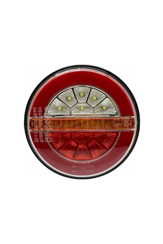 Wolfram 12v-24v Stop Lambası Yuvarlak Neon Ledli-kayar Sinyalli 4 Fonksiyonlu 140 35 Mm E9 Sol