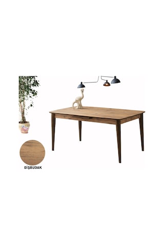 80x130 Ortadan Açılır Mdf Mutfak,salon,yemek Odası Masası Dişbudak - Siyah