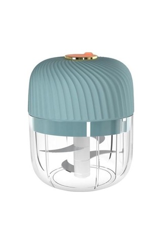 Elektrikli Sarımsak Kıyıcı Usb Mini Mutfak Masher Sebze İçin, 350 Ml Ginger Biber Presler İçin Sağlam Gıda Mavi Antrasit