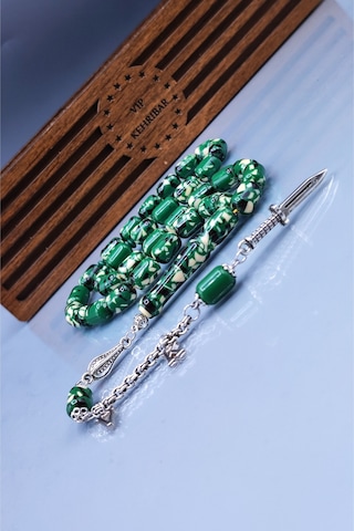 İsme Özel 8 x 12 MM Kapsül Kesim Komando Tesbihi - Kişiselleştirilebilir Toz Kehribar Tespih