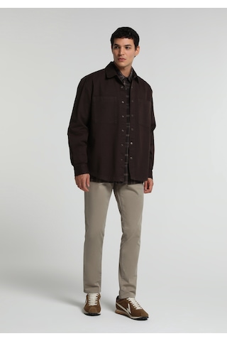 Colin's Colins Relaxed Fit Erkek Kahverengi Shacket Cl1082298 Q1.v1 Brw
