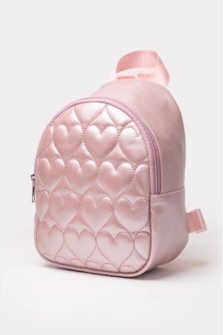 İcone Bag Kız Çocuk Kalp Nakışlı Orta Boy Sırt Çantası Pembe