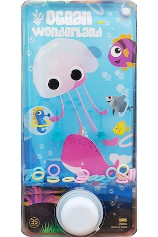 Pink Transparent Ocean World For Kids Water Ring Game Water Ring Okyanus Dünyası Sulu Halka Oyunu