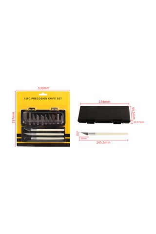 Konesam Stahl Gravür Aleti Seti - 3 Uç Ve 13 Bıçak, 3d Yazıcı Aksesuarı, Tam Donanımlı