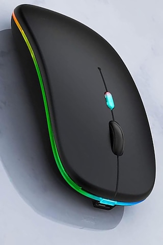 Led Kablosuz Bluetooth Fare, İnce Şarj Edilebilir Sessiz Mouse Taşınabilir Usb2.4g Bluetooth5.1modlu Diğer